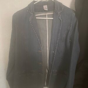 Chico's Dark Blue Jean Jacket